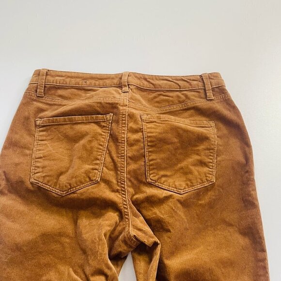Talbots Pant Trouser High Waist Jegging Ankle Corduroy Neural Camel Stretch - Picture 4 of 8